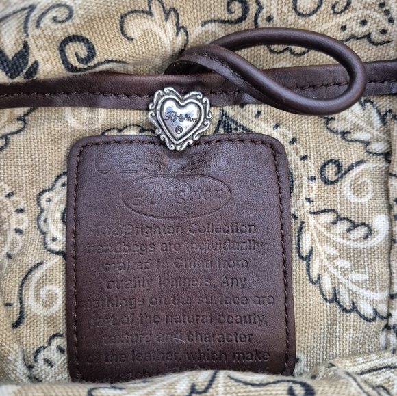 Brighton Sheba Princess Cat Vintage Tapestry Tote Bag w/ Leather Accent - Picture 9 of 15